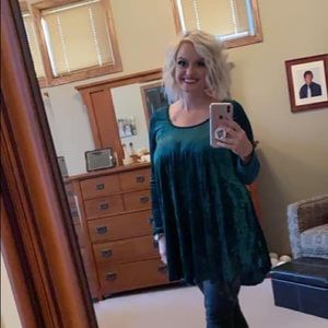 Emerald Velvet Dress